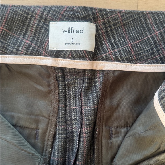 Wilfred Women’s Paperbag Plaid Ankle Pants size US 6 - Picture 4 of 6